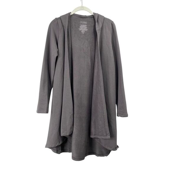 Kickee bamboo open front high low hooded cardigan Size L‎ - Picture 1 of 9